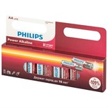 Элемент питания алкалиновый AA/LR6 1.5В Power (блист. 12шт) Philips Б0064661 1843206