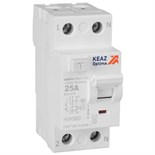 Выключатель дифференциального тока (УЗО) 2п 25А 10мА тип AC 4.5кА OptiDin DM63-2125 УХЛ4 КЭАЗ 343882 1771461