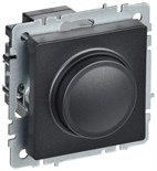 Светорегулятор СП BRITE пов-наж. 600Вт СС10-1-0-БрЧ механизм черн. IEK BR-D20-0600-K02 1701820
