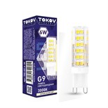 Лампа светодиодная 6Вт Capsule 3000К G9 220-240В TOKOV ELECTRIC TKE-G9-6-3K 1660431