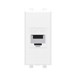 Розетка компьютерная 1мод. Avanti "Белое облако" RJ45 кат.5E без шторок модульная механизм DKC 4400661 1605794