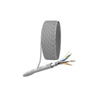 Кабель витая пара F/UTP кат.5E 4х2х24AWG solid CCA PVC Simple сер. (м) Эра Б0044440 1408270