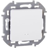 Выключатель 1-кл. Inspiria 10А IP20 250В 10AX с подсветкой/индикацией механизм бел. Leg 673610 1445147