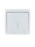 Переключатель проходной 1-кл. 1п ОП Viola 10А IP20 бел. LEZARD 751-0200-105 536600