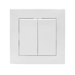 Выключатель 2-кл. СП Валенсия 10А IP20 бел. PROxima EKF EWV10-023-10 1323187