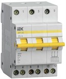 Выключатель-разъединитель трехпозиционный 3п ВРТ-63 25А IEK MPR10-3-025 1233257