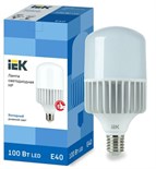Лампа светодиодная HP 100Вт 230В 6500К E40 IEK LLE-HP-100-230-65-E40 1257838