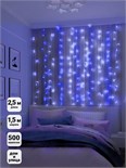 Гирлянда "Занавес" 500 LED 250х150см уличная соед. до 6 мод. син./бел. SHLights 4690601041302 515244