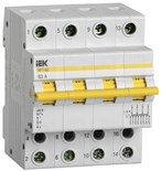 Выключатель-разъединитель трехпозиционный 4п ВРТ-63 63А IEK MPR10-4-063 1241876
