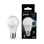 Лампа светодиодная Black 10Вт A60 грушевидная 4100К нейтр. бел. E27 920лм GAUSS 102502210 488191
