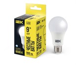 Лампа светодиодная ECO A60 9Вт грушевидная 230В 6500К E27 IEK LLE-A60-9-230-65-E27 479699
