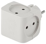 Разветвитель 4-м без заземл. 16А IP20 SP-4-W бел. Эра Б0005103 288950