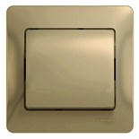 Выключатель 1-кл. СП Glossa 10А IP20 (сх. 1) 10AX в сборе титан SE GSL000412 1063777