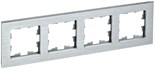 Рамка 4-м BRITE РУ-4-1-БрА металл алюм. IEK BR-M42-M-K47 1679808