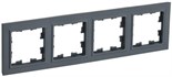 Рамка 4-м BRITE РУ-4-БрГ графит IEK BR-M42-K53 1647571