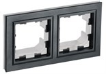 Рамка 2-м IP44 BRITE РУ-2-БрЧ-44 черн. IEK BR-M22-44-K02 1617321