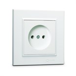 Розетка б/з (Керамика) СП Karea 16А IP20 бел. Makel 56001002 1600113