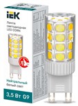 Лампа светодиодная Corn 3.5Вт капсульная 4000К нейтр. бел. G9 230В керамика IEK LLE-Corn-4-230-40-G9 1532215