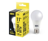 Лампа светодиодная ECO A60 11Вт грушевидная 230В 6500К E27 IEK LLE-A60-11-230-65-E27 479692