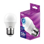 Лампа светодиодная LED-G45-E27-5Вт-4000K 5Вт шар 4000К нейтр. бел. E27 375лм 180-240В REV 32263 4 325390