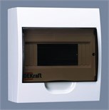 Корпус навесной ЩРН-П-8 20х18х10 8мод. IP41 пластик. DEKraft 31010DEK 290772