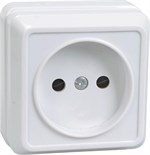 Розетка 1-м ОП Октава 10А IP20 без заземл. бел. IEK ERO10-K01-10-DC 245717