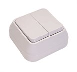 Выключатель 2-кл. ОП 10А IP20 бел. Makel 45103 4897