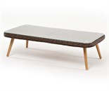 "Прованс" столик журнальный из ротанга, цвет коричневый YH-SYH272W-T brown