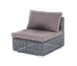 "Лунго" модуль диванный прямой с подушками, цвет графит YH-C1032W graphite