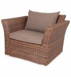 "Капучино" кресло из искусственного ротанга, цвет коричневый YH-C1130W-3 brown