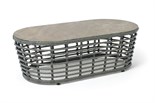 "Валенсия" журнальный столик из искусственного ротанга, цвет серый YH-S4251G Grey