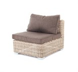 "Лунго" модуль диванный прямой с подушками, цвет бежевый YH-C1032W beige