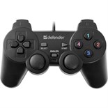 Геймпад Defender Omega USB, проводной, вибрация, для PC, USB, черный 2483759