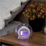 Будильник Luazon LB-06, 7 цветов дисплея, 6 мелодий, прозрачный 2261916