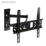 Кронштейн Kromax PIXIS-XS, для ТВ, наклонно-поворотный, 22-55", 95-423 мм от стены, черный 5047766