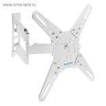 Кронштейн Kromax ATLANTIS-40, для ТВ, наклонно-поворотный, 22-65", 60-523 мм от стены, белый 5047767