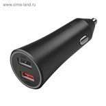 Автомобильное зарядное устройство Xiaomi Mi 37W Dual-Port Car Charger, 2 USB, 3А, черное 5222561