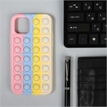 POP IT в виде чехла на телефон, силиконовый, разноцветный 7410654
