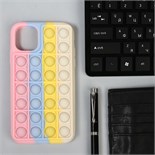 POP IT в виде чехла на телефон силиконовый, разноцветный 7410655