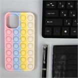 Чехол POP IT, для iPhone 12 mini, силиконовый, разноцветный 7410658
