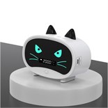Часы - будильник электронные "Кошка" настольные: колонка, bluetooth, tf-карта, 11.5 см, USB 7550904