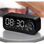 Часы - будильник электронные настольные: колонка, bluetooth, tf-карта, 14.2 х 6 см, USB 7550908