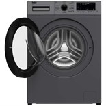 Стиральная машина Beko WSPE 6H616A, класс А, 1200 об/мин, до 6.5 кг, чёрная 7860633