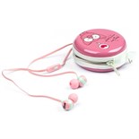 Наушники Harper KIDS HK-39, проводные, вакуумные, микрофон, 3.5 мм, 96 дБ, кейс, оранжевые 7830728