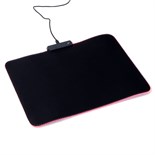 Коврик для мыши, 35х25х0.3 см, с подсветкой RGB, USB, черный 7871460