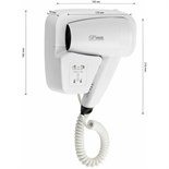 Фен GFmark 6810, настенный, 1200 Вт, 2 режима. белый 9581053
