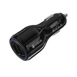 Зарядное устройство Cartage, 12-24 В, 2 USB 3.1 А, черный 9445492