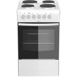 Плита Darina S EM 341 404 W, электрическая, 4 конфорки, 50 л, эмаль, без гриля, белая 9828536
