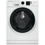 Стиральная машина Hotpoint-Ariston NSS 6015 K RU, класс А+, 1000 об/мин, 6 кг, бело-чёрная 9862408