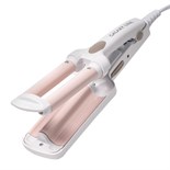 Стайлер Galaxy LINE GL 4667, 40 Вт, керамическое покрытие, d=10 мм, до 180 °C, бело-розовый 9951027
